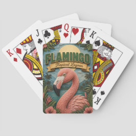 Baraja De Cartas Flamingo Laguna Tropical POPCUT