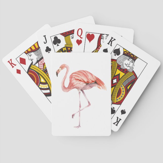 Baraja De Cartas Flamingo rosa (Reverso)