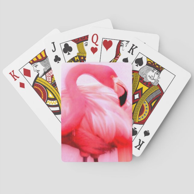 Baraja De Cartas Flamingo rosa (Reverso)
