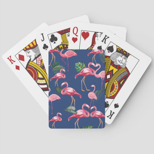 Baraja De Cartas Flamingos Aman Patrón 2 (Reverso)