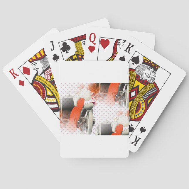 Baraja De Cartas flapper polkadots (Reverso)