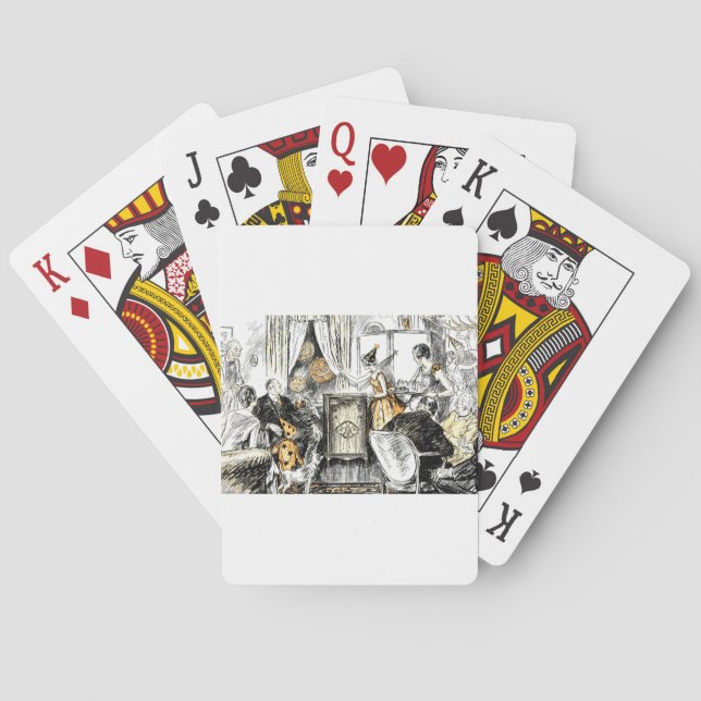 Baraja De Cartas Flappers de cosecha de halloween (Reverso)