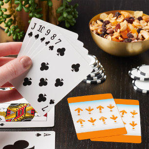 Baraja De Cartas Flechas naranjas