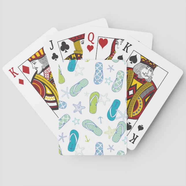 Baraja De Cartas Flip Flop Pattern (Reverso)