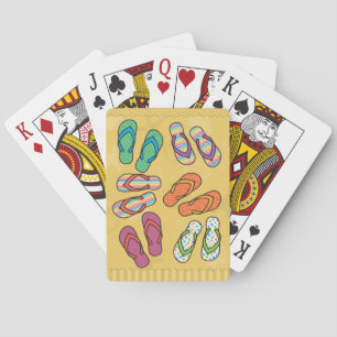 Baraja De Cartas Flip Flops Tarjetas de reproducción luminosas