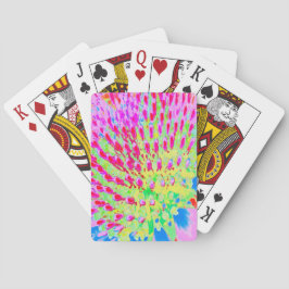 Baraja De Cartas Flor de cono de arco iris multicolor