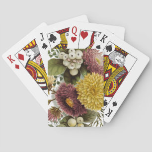Baraja De Cartas Flor de crisantemo Flor Flor Floral