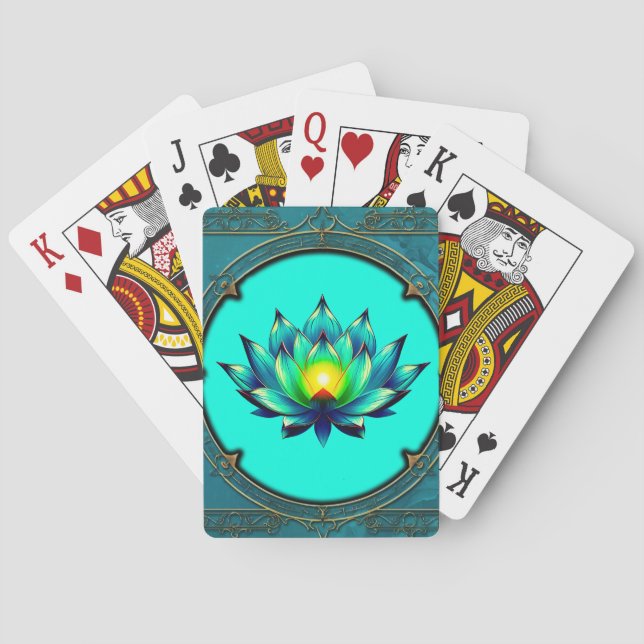 Baraja De Cartas Flor de elegancia, Mystic Lotus. (Reverso)