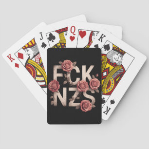 Baraja De Cartas Flor de FCK NZS contra derecha Lgbtq+