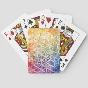 Baraja De Cartas Flor de la Vida - Pintura Acuarela