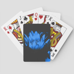 Baraja De Cartas Flor de Lily Lotus, de agua azul brillante