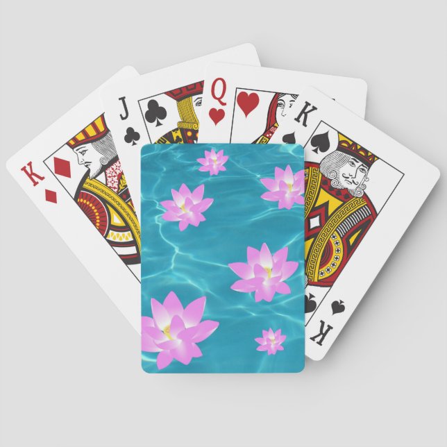 Baraja De Cartas Flor de Lotus (Reverso)