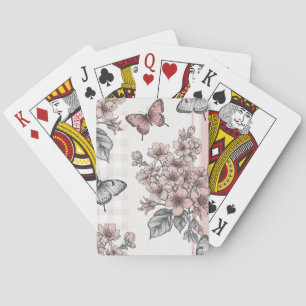 Baraja De Cartas Flor de Mariposa Elegante (1)