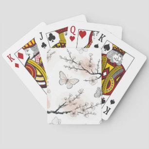 Baraja De Cartas Flor de Mariposa Elegante (10)