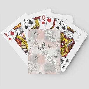 Baraja De Cartas Flor de Mariposa Elegante (3)