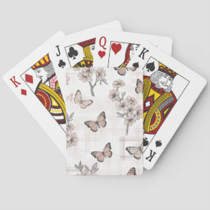 Baraja De Cartas Flor de Mariposa Elegante (4)