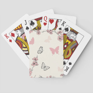 Baraja De Cartas Flor de Mariposa Elegante (6)