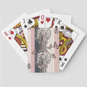 Baraja De Cartas Flor de Mariposa Elegante (8)
