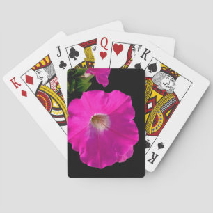 Baraja De Cartas flor de petunia rosa