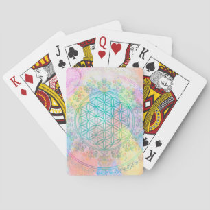 Baraja De Cartas Flor de vida / Blume des Lebens - Corazones de amo