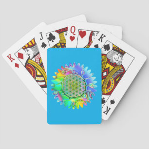 Baraja De Cartas Flor De Vida - Flor Geométrica 5