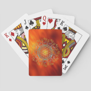 Baraja De Cartas Flor De Vida - Ornamentos Vintage Mandala 1