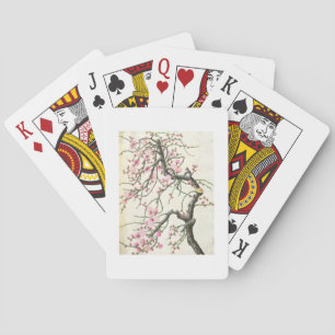 Baraja De Cartas Flor del melocotón (color en el papel)