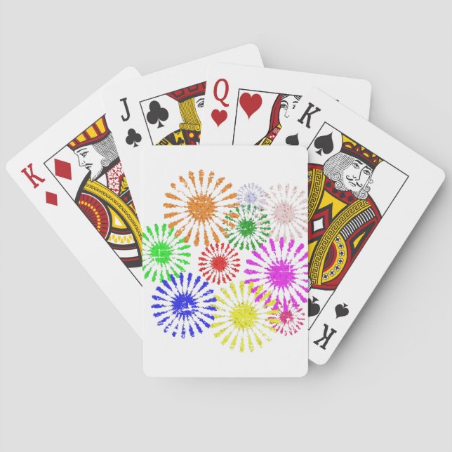 Baraja De Cartas Flor en problemas (Reverso)
