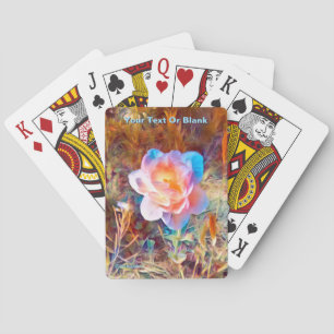 Baraja De Cartas Flor estilizada colorida
