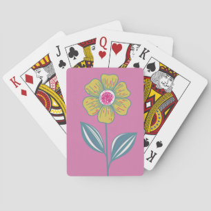 Baraja De Cartas Flor folclórica