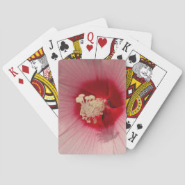Baraja De Cartas Flor rosa de las tarjetas de reproducción