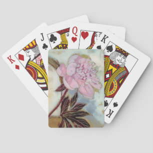 Baraja De Cartas Flor rosado del Peony