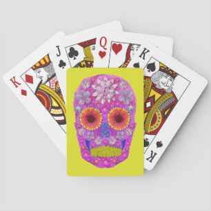 Baraja De Cartas Flor Skull 2
