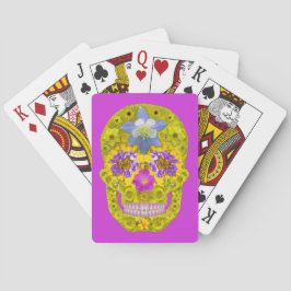 Baraja De Cartas Flor Skull 3