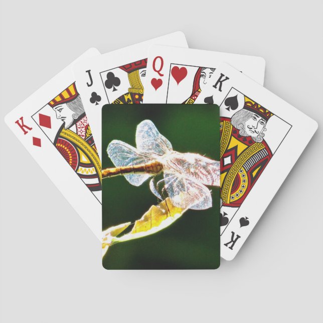 Baraja De Cartas Flora de dragón transparente (Reverso)