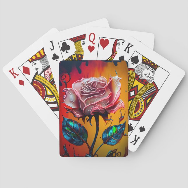 Baraja De Cartas Floral (Reverso)