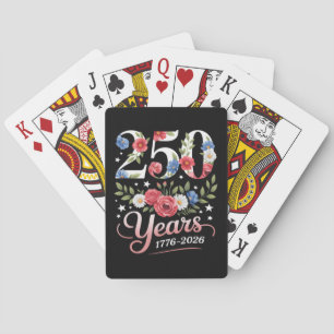 Baraja De Cartas Floral 250 Aniversario 1776 2026