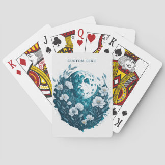 Baraja De Cartas Floral acuarela Celestial Personalizada