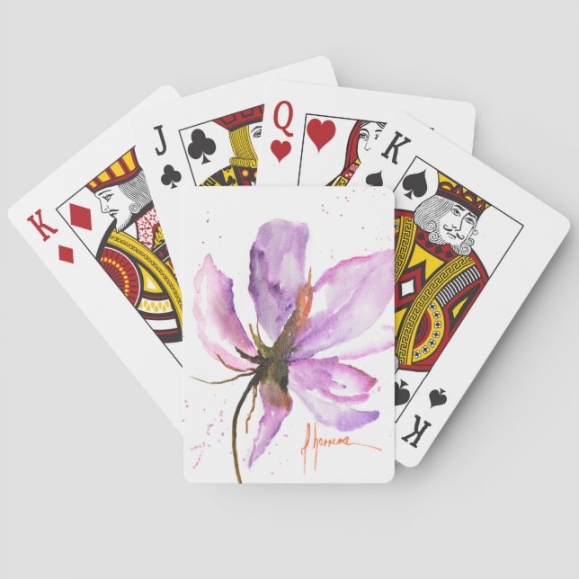 Baraja De Cartas Floral audaz IV (Reverso)