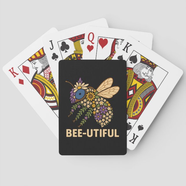 Baraja De Cartas Floral Bee Fusion Bee-Utiful (Reverso)