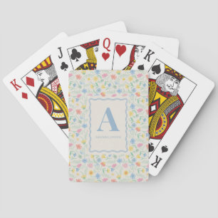 Baraja De Cartas Floral de Flor Silvestre Personalizado