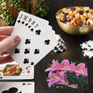 Baraja De Cartas Floral de lirio rosado adorable