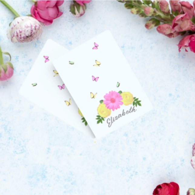 Baraja De Cartas Floral de mariposa (Subido por el creador)