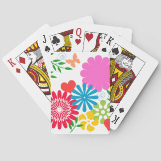 Baraja De Cartas Floral de primavera colorida