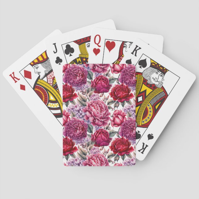 Baraja De Cartas Floral elegante (Reverso)