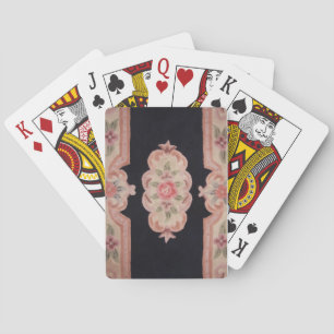 Baraja De Cartas Floral esculpida