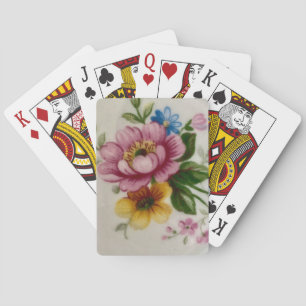 Baraja De Cartas Floral Inspirado en Porcelana