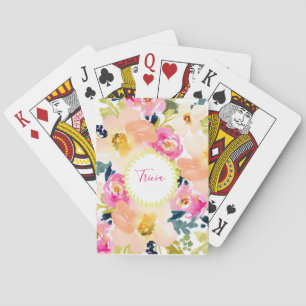 Baraja De Cartas Floral personalizada 