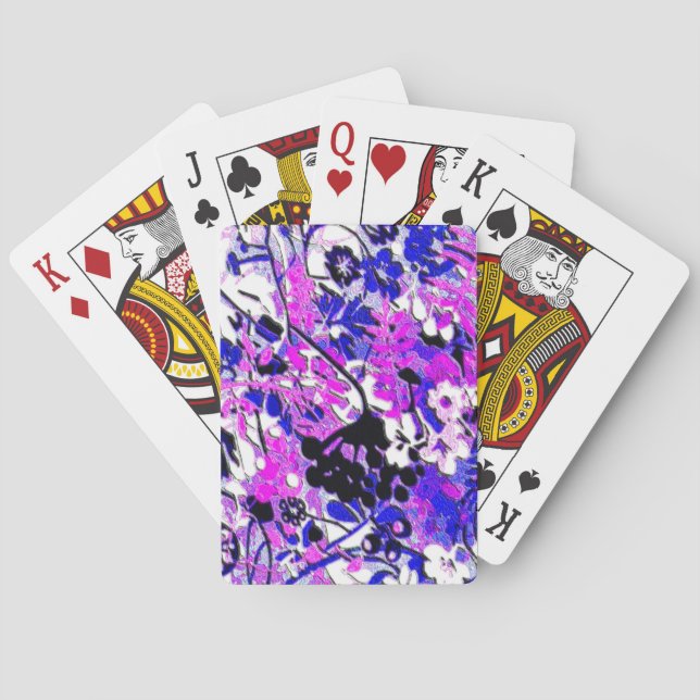 Baraja De Cartas Floral retro sin escrúpulos (Reverso)