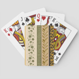 Baraja De Cartas Floral Stripes